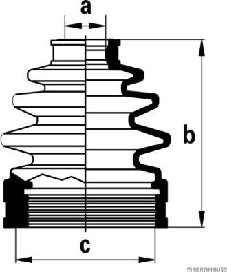 Herth+Buss Jakoparts J2883013 - Cuffia, Semiasse autozon.pro