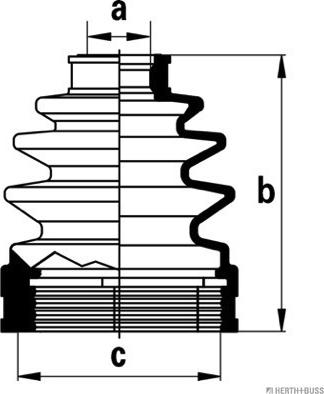Herth+Buss Jakoparts J2883012 - Cuffia, Semiasse autozon.pro