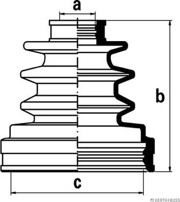 Herth+Buss Jakoparts J2882009 - Cuffia, Semiasse autozon.pro