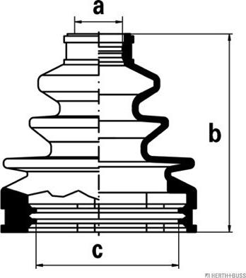 Herth+Buss Jakoparts J2882001 - Cuffia, Semiasse autozon.pro