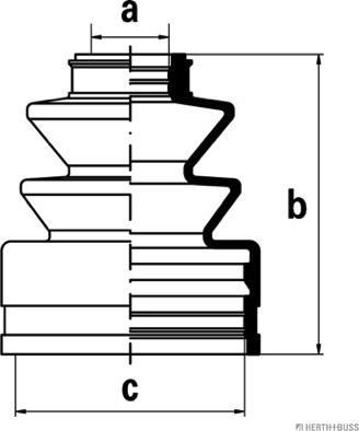 Herth+Buss Jakoparts J2882002 - Cuffia, Semiasse autozon.pro