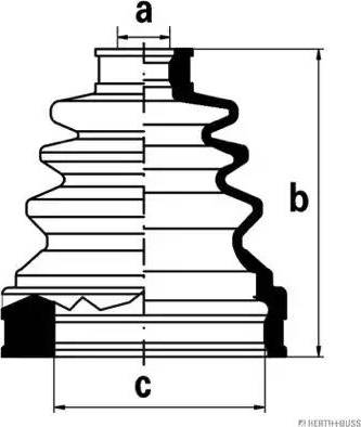 Herth+Buss Jakoparts J2882007 - Cuffia, Semiasse autozon.pro