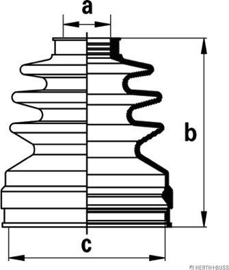 Herth+Buss Jakoparts J2882019 - Cuffia, Semiasse autozon.pro
