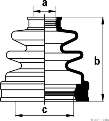 Herth+Buss Jakoparts J2882016 - Cuffia, Semiasse autozon.pro