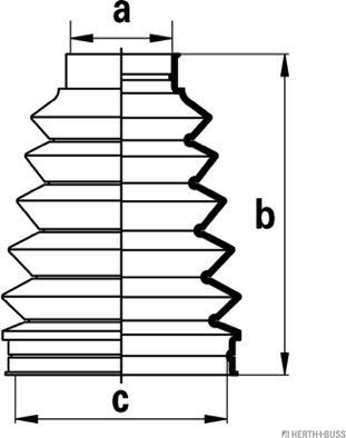 Herth+Buss Jakoparts J2882012 - Cuffia, Semiasse autozon.pro