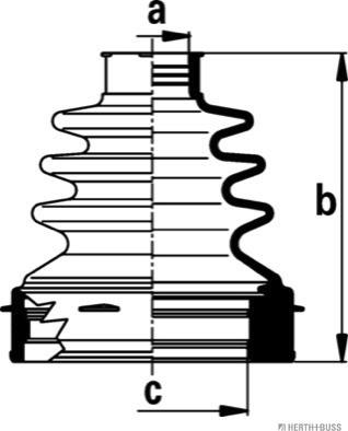 Herth+Buss Jakoparts J2882021 - Cuffia, Semiasse autozon.pro