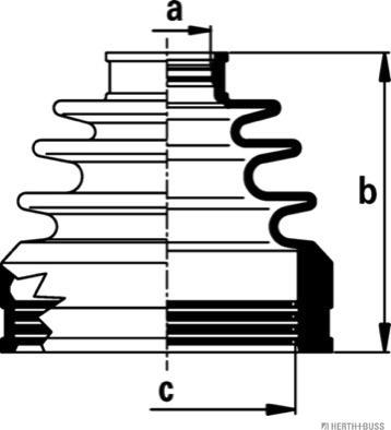 Herth+Buss Jakoparts J2882022 - Cuffia, Semiasse autozon.pro