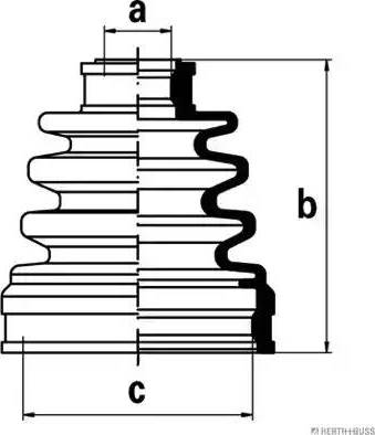 Herth+Buss Jakoparts J2887000 - Cuffia, Semiasse autozon.pro