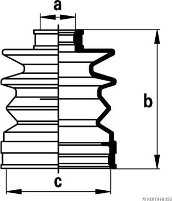 Herth+Buss Jakoparts J2887002 - Cuffia, Semiasse autozon.pro