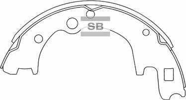 Hi-Q SA045 - Kit ganasce freno autozon.pro