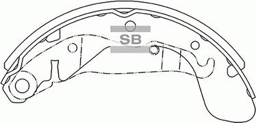 Hi-Q SA055-NEW - Kit ganasce freno autozon.pro