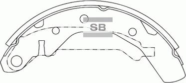 Hi-Q SA086 - Kit ganasce freno autozon.pro