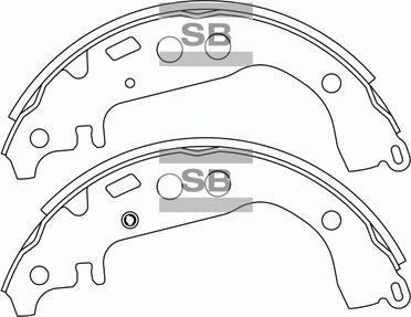 Hi-Q SA169 - Kit ganasce freno autozon.pro