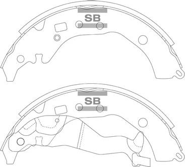 Hi-Q SA246A - Kit ganasce freno autozon.pro