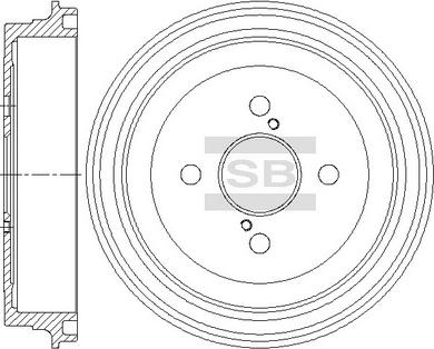 Hi-Q SD4635 - Tamburo freno autozon.pro