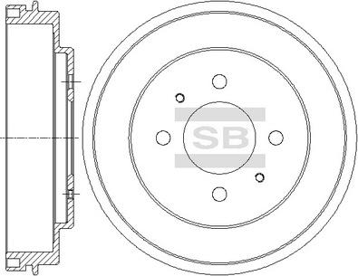 Hi-Q SD4319 - Tamburo freno autozon.pro