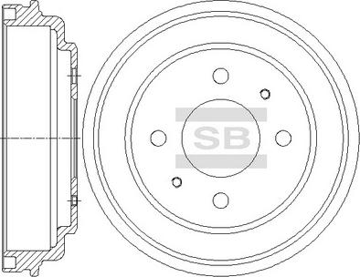 Hi-Q SD1096 - Tamburo freno autozon.pro