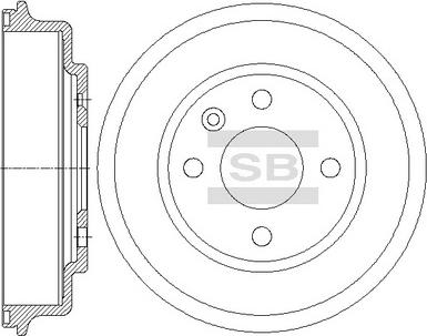 Hi-Q SD3048 - Tamburo freno autozon.pro