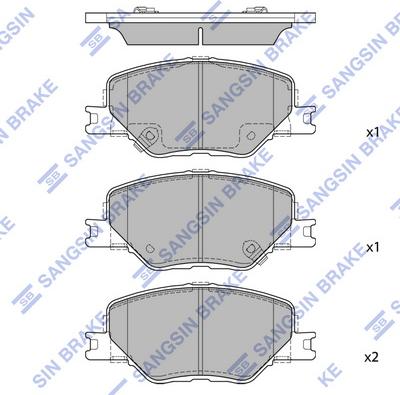 Hi-Q SP4499 - Kit pastiglie freno, Freno a disco autozon.pro