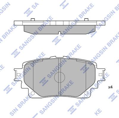 Hi-Q SP4449 - Kit pastiglie freno, Freno a disco autozon.pro