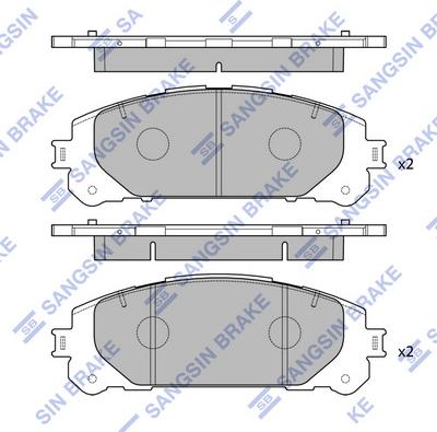 Hi-Q SP4448 - Kit pastiglie freno, Freno a disco autozon.pro