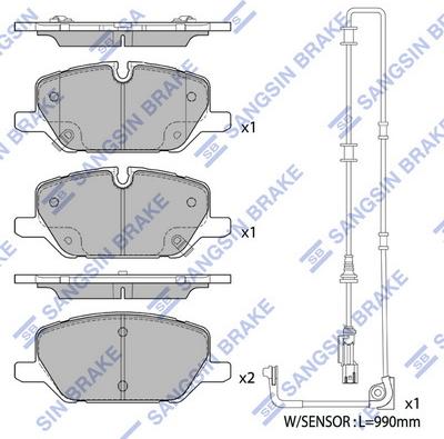 Hi-Q SP4456A - Kit pastiglie freno, Freno a disco autozon.pro