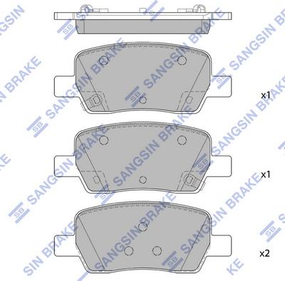 Hi-Q SP4465 - Kit pastiglie freno, Freno a disco autozon.pro