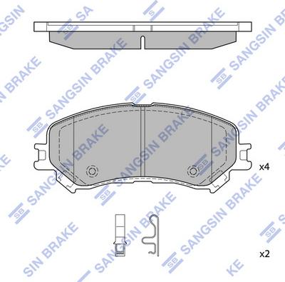 Hi-Q SP4408 - Kit pastiglie freno, Freno a disco autozon.pro