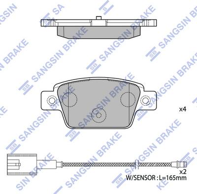 Hi-Q SP4415 - Kit pastiglie freno, Freno a disco autozon.pro