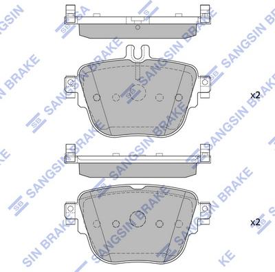 Hi-Q SP4413 - Kit pastiglie freno, Freno a disco autozon.pro