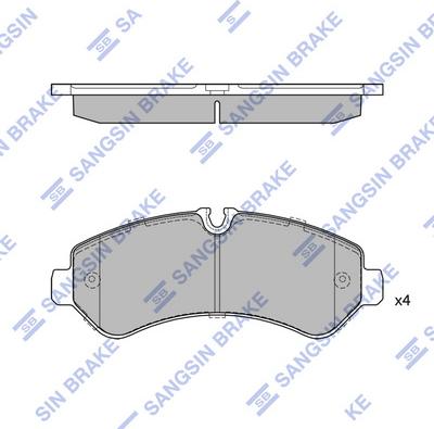 Hi-Q SP4481 - Kit pastiglie freno, Freno a disco autozon.pro