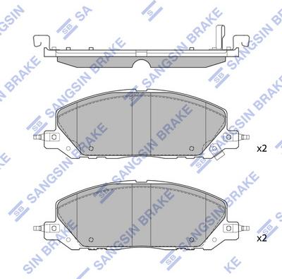 Hi-Q SP4431 - Kit pastiglie freno, Freno a disco autozon.pro