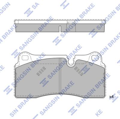 Hi-Q SP4541 - Kit pastiglie freno, Freno a disco autozon.pro