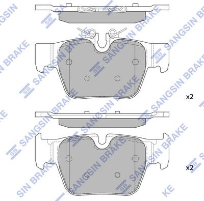 Hi-Q SP4543 - Kit pastiglie freno, Freno a disco autozon.pro