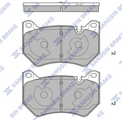 Hi-Q SP4534 - Kit pastiglie freno, Freno a disco autozon.pro