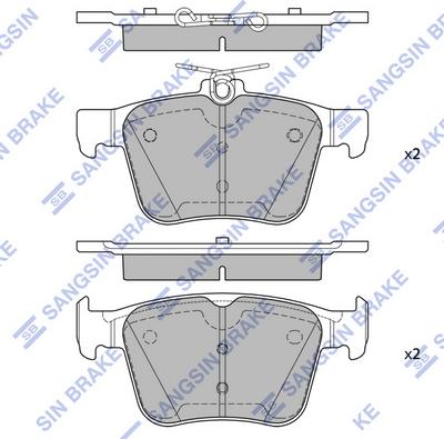 Hi-Q SP4521 - Kit pastiglie freno, Freno a disco autozon.pro