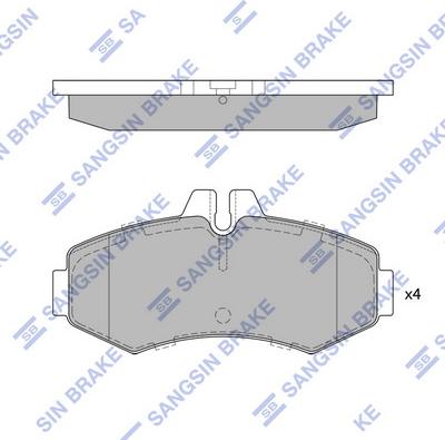 Hi-Q SP4049 - Kit pastiglie freno, Freno a disco autozon.pro