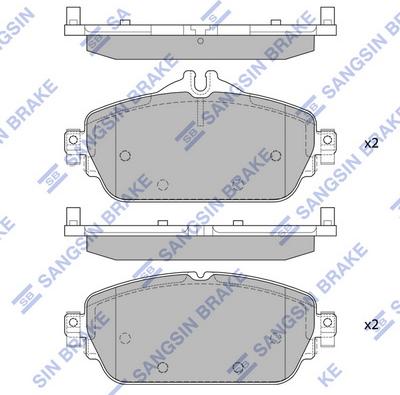 Hi-Q SP4044 - Kit pastiglie freno, Freno a disco autozon.pro