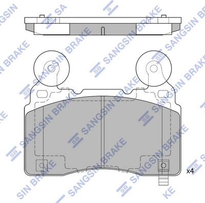 Hi-Q SP4029 - Kit pastiglie freno, Freno a disco autozon.pro