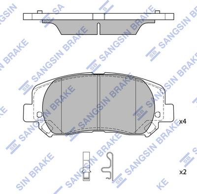 Hi-Q SP4020 - Kit pastiglie freno, Freno a disco autozon.pro