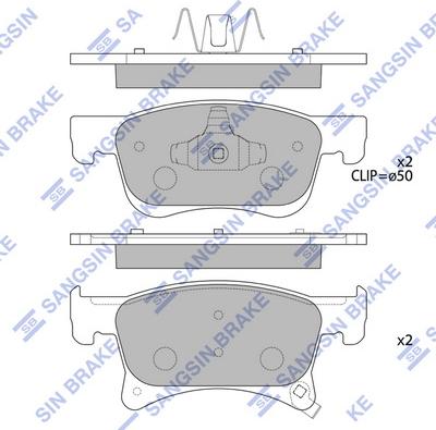 Hi-Q SP4194 - Kit pastiglie freno, Freno a disco autozon.pro