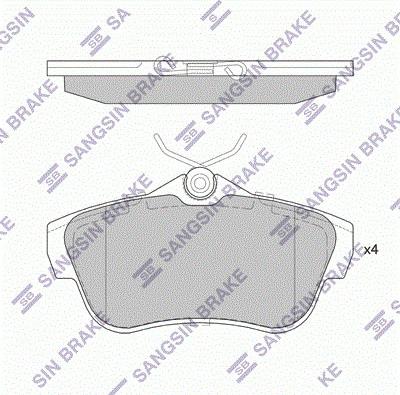 Hi-Q SP4149 - Kit pastiglie freno, Freno a disco autozon.pro