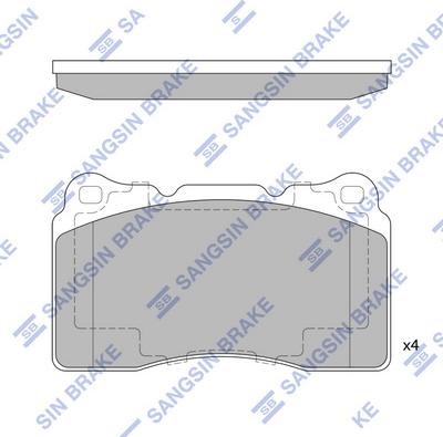 Hi-Q SP4145A - Kit pastiglie freno, Freno a disco autozon.pro