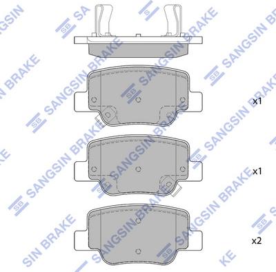 Hi-Q SP4142 - Kit pastiglie freno, Freno a disco autozon.pro