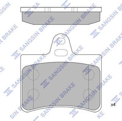 Hi-Q SP4147 - Kit pastiglie freno, Freno a disco autozon.pro