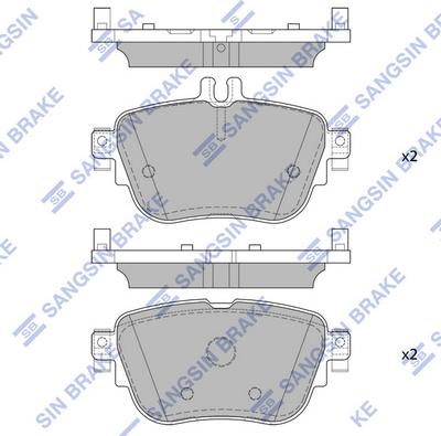 Hi-Q SP4155 - Kit pastiglie freno, Freno a disco autozon.pro