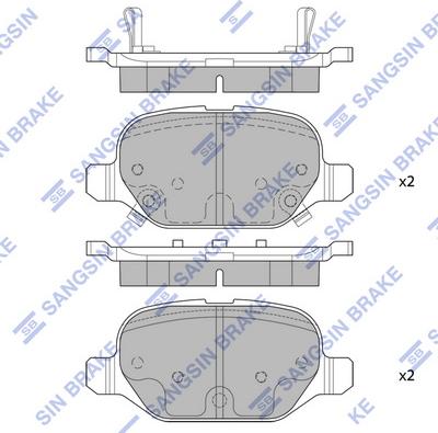 Hi-Q SP4151 - Kit pastiglie freno, Freno a disco autozon.pro