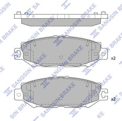 Hi-Q SP4160 - Kit pastiglie freno, Freno a disco autozon.pro