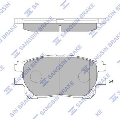 Hi-Q SP4161 - Kit pastiglie freno, Freno a disco autozon.pro