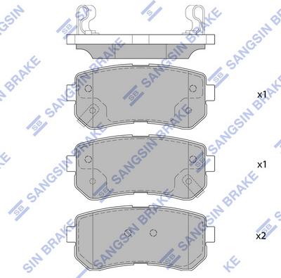 Hi-Q SP4113 - Kit pastiglie freno, Freno a disco autozon.pro